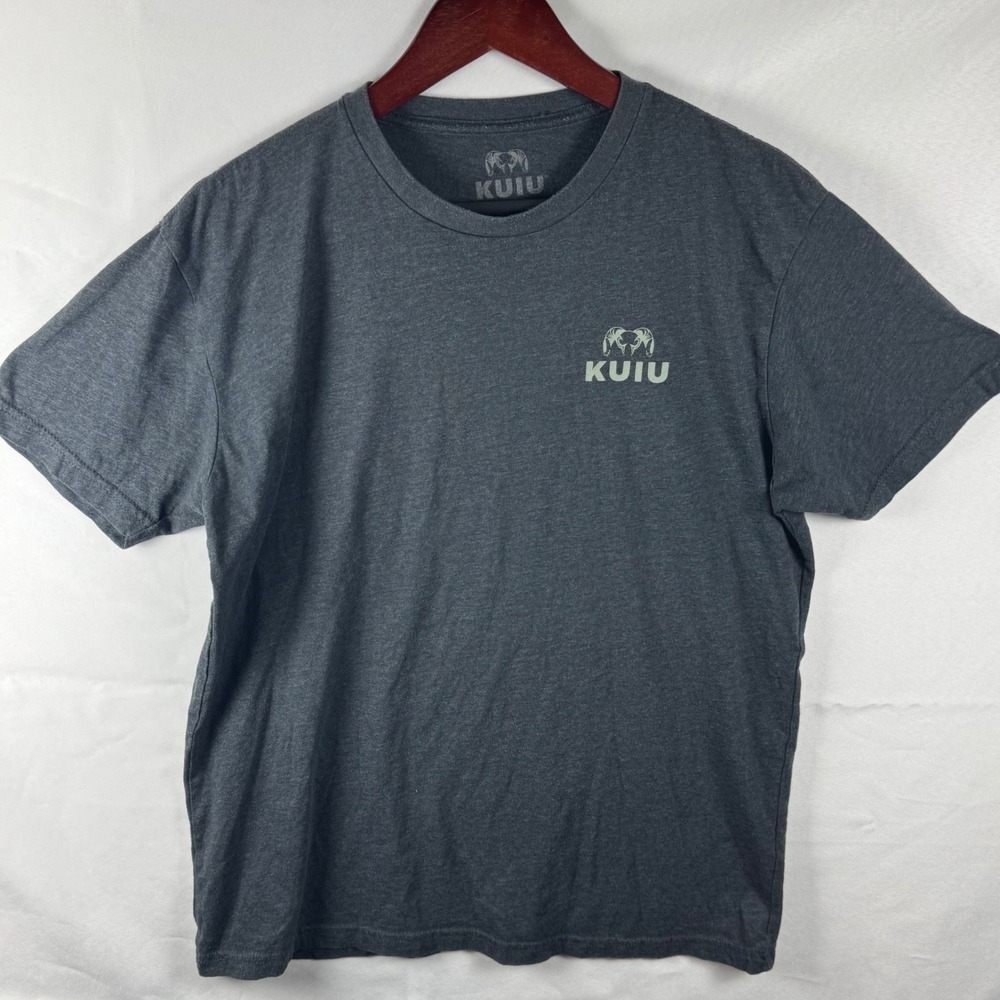 Kuiu Mens Ultralight Hunting Graphic T-Shirt Charcoal Gray Heather Size Large